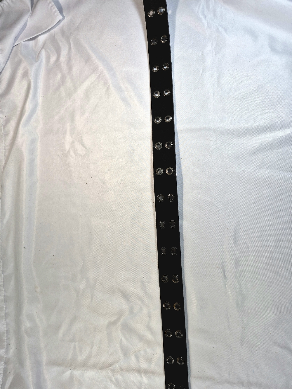 NWOT Black Double Grommet Belt Alternative Punk Grunge Moto Biker Y2k Unisex - Picture 11 of 13